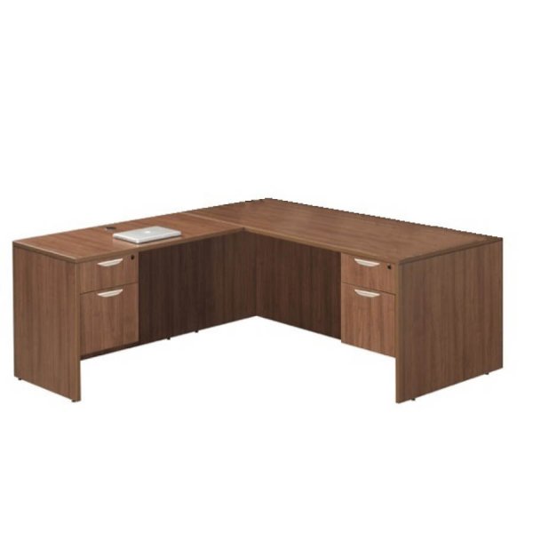 Laminate L-Shaped Peninsula Desk - 7 colors! - McAleer's Office ...