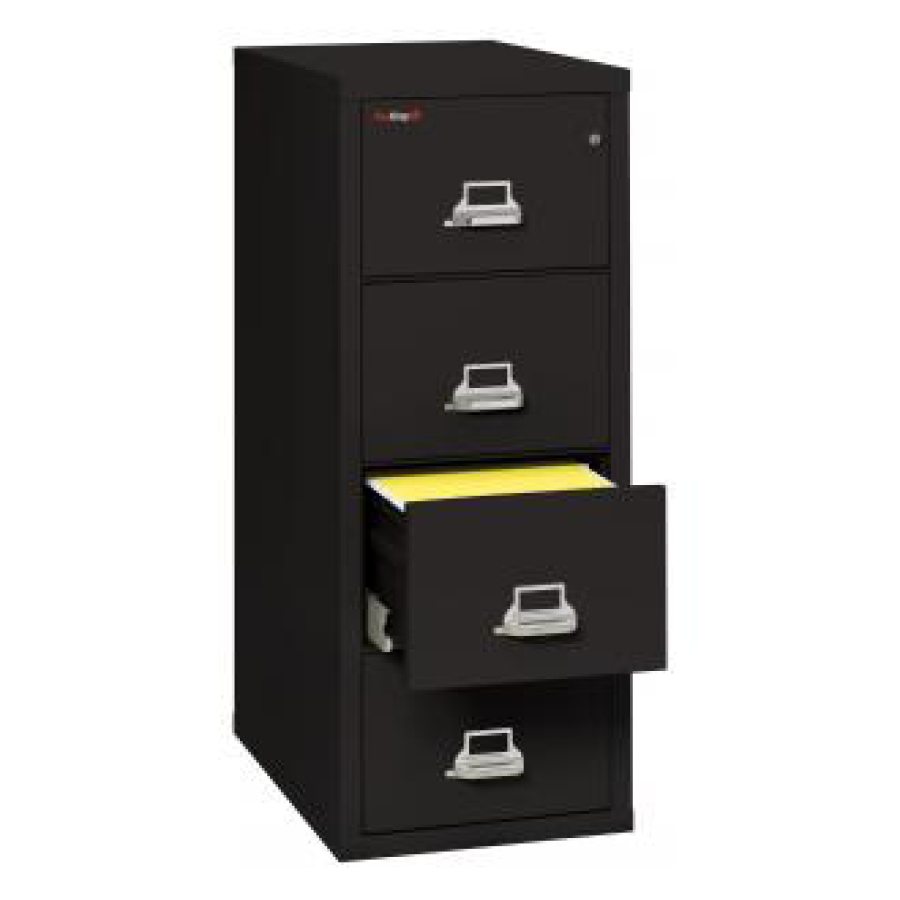 31.5"D Four Drawer Vertical Fireproof File - Legal