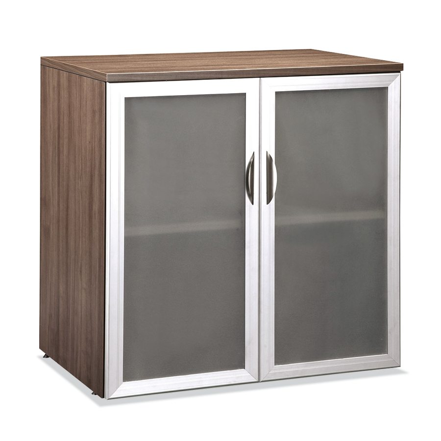 Glass Door Storage Cabinet - 7 Colors!