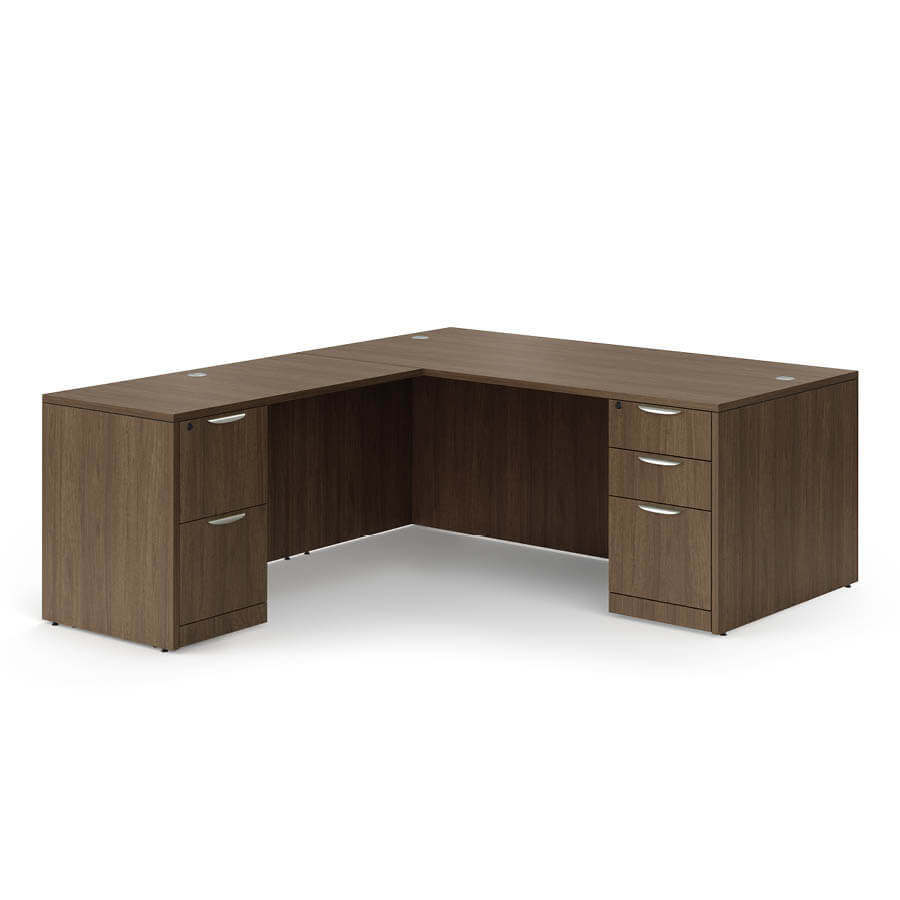 Laminate L Shaped Desk 8 Colors Mcaleers Office Furniture Mobile Al