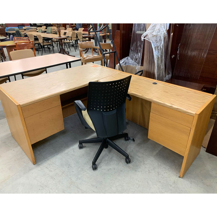 Used L Shaped Desk Mcaleer S Office Furniture Mobile Al