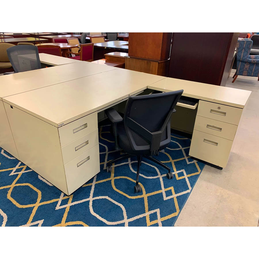 Used Metal L Shaped Desks Mcaleer S Office Furniture Mobile Al