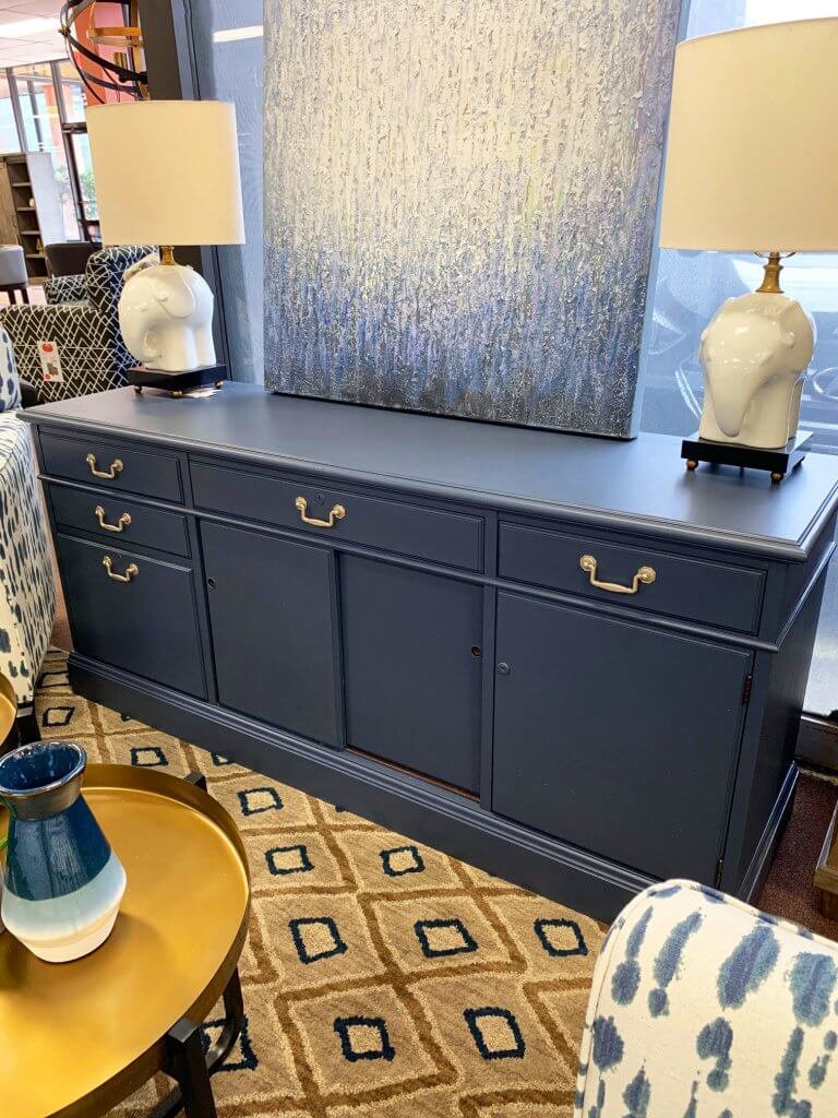 DIY Project Classy Credenza. A liitle paint can go a long way!