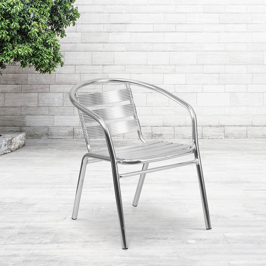 Commercial Aluminum Indoor-Outdoor Stack Chair - McAleer's Office