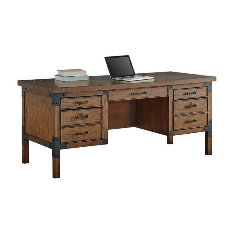 Hartford White Writing Desk McAleer's Office Furniture, Mobile, AL