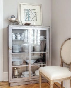 Metallic China Cabinet