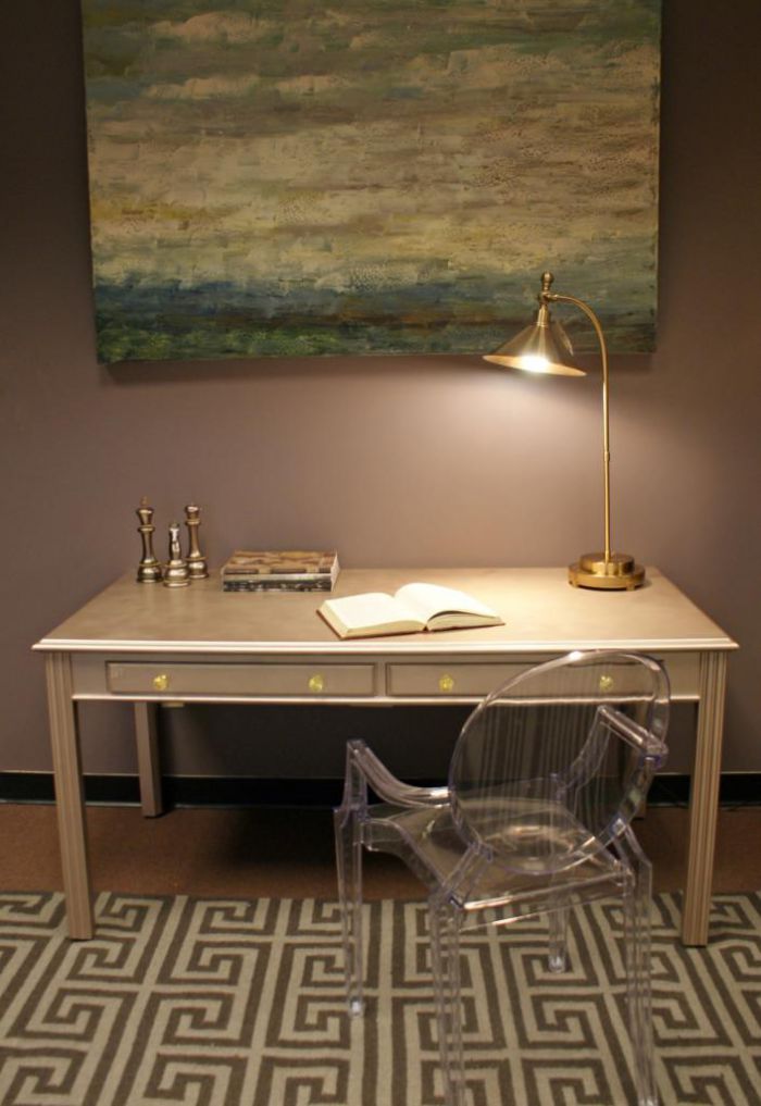 Diy Friday Metallic Makeover Painted Desk Tutorial