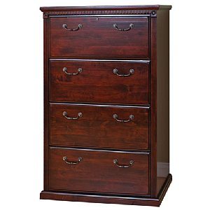 Huntington Club 4 Drawer Lateral File, Cherry